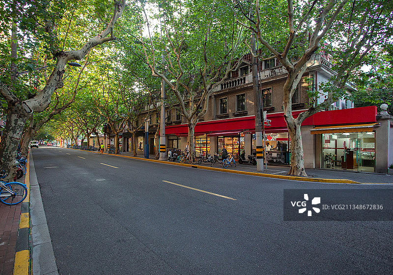 上海华山路图片素材