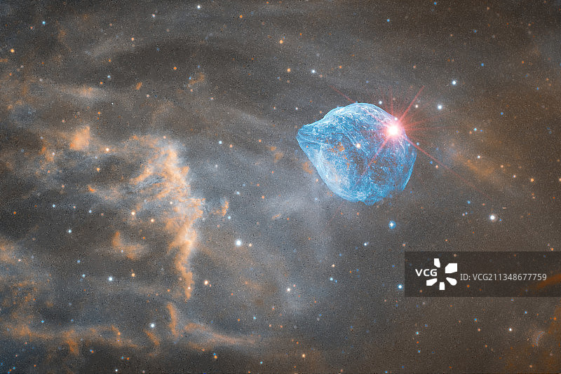 Sharpless 2-308 海豚星云图片素材