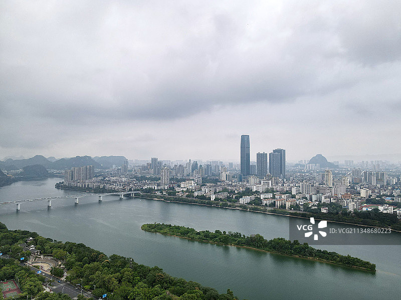 广西壮族自治区柳州市，百里柳江·百里画廊国家4A级景区及柳州图片素材