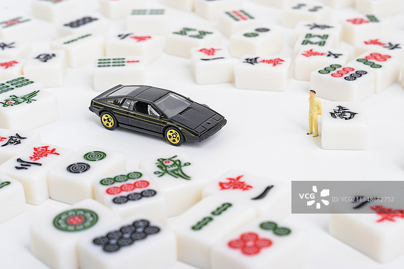 模型跑车 麻将 模型人图片素材