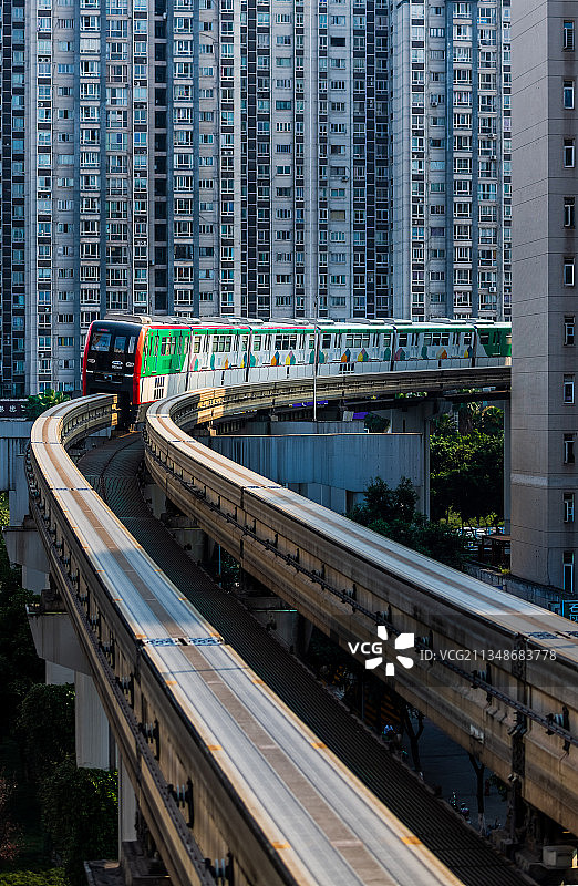 山城轻轨图片素材