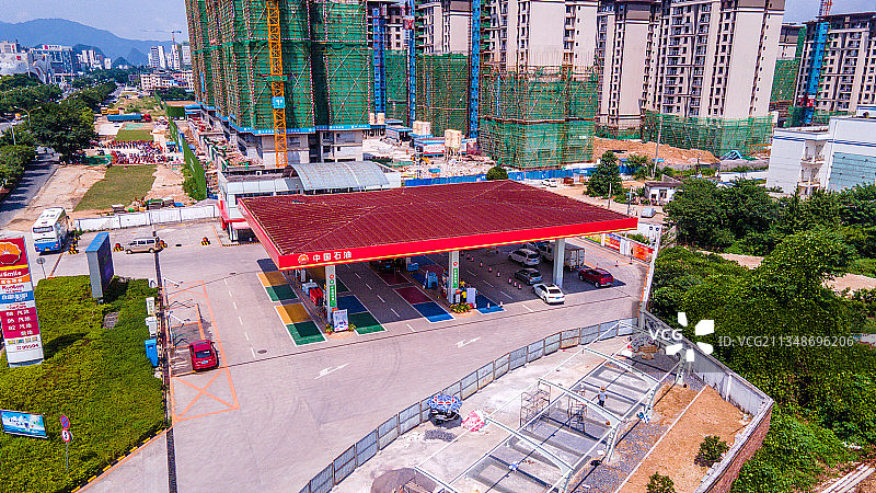 航拍桂林七星区图片素材