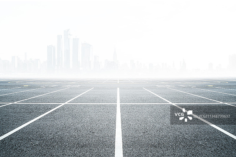 美国曼哈顿城市风光道路平台图片素材