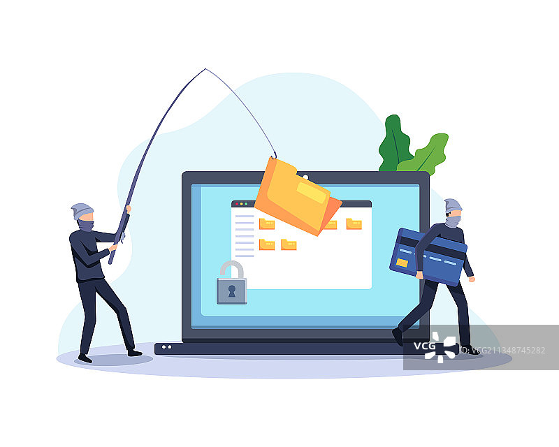 黑客网络钓鱼窃取个人数据图片素材