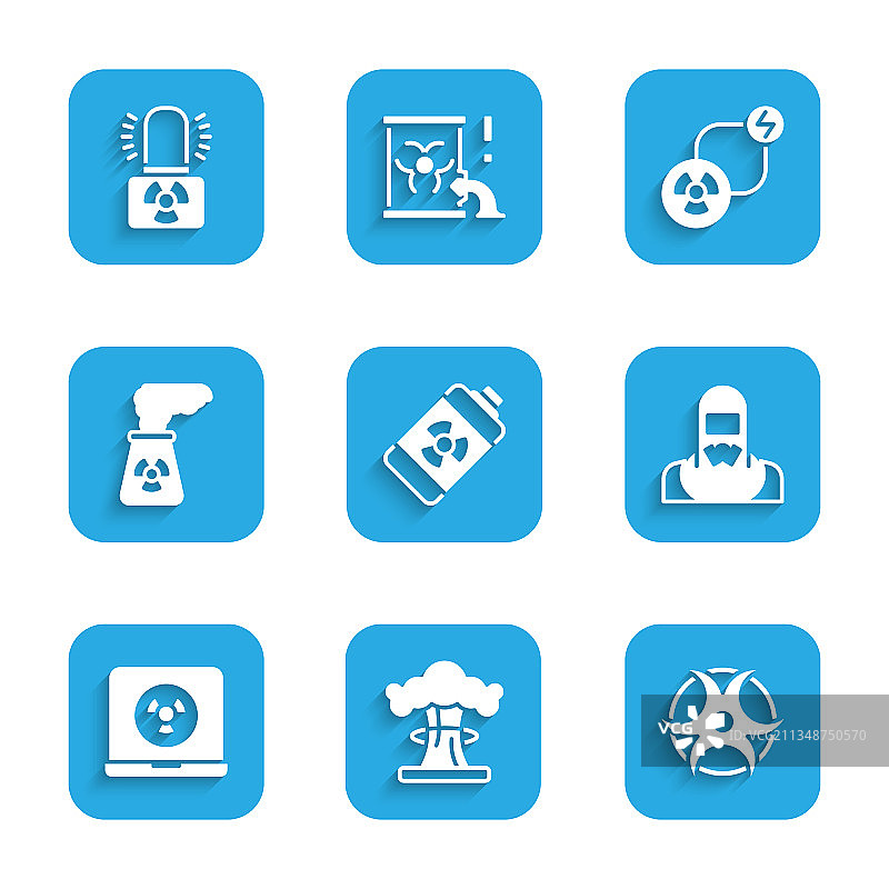 核能电池爆炸生物危害图片素材