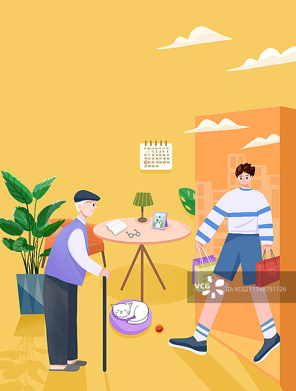 父亲节这一天回家看看图片素材