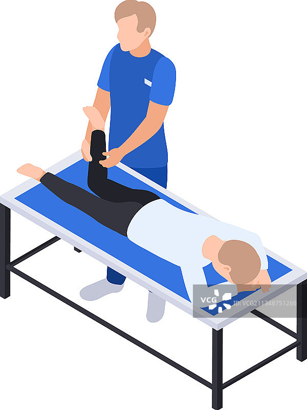 腿部按摩理疗图片素材