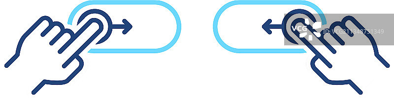 手机左右滑动开启关闭手势合集图片素材