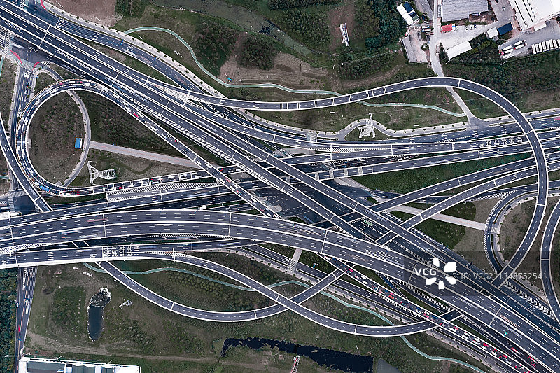 常州龙江高架互通立交图片素材