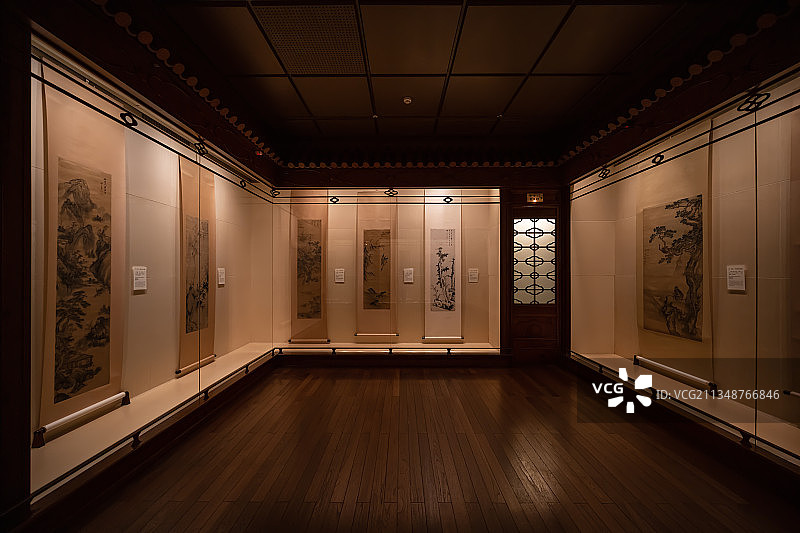 上海博物馆中国历代绘画馆图片素材