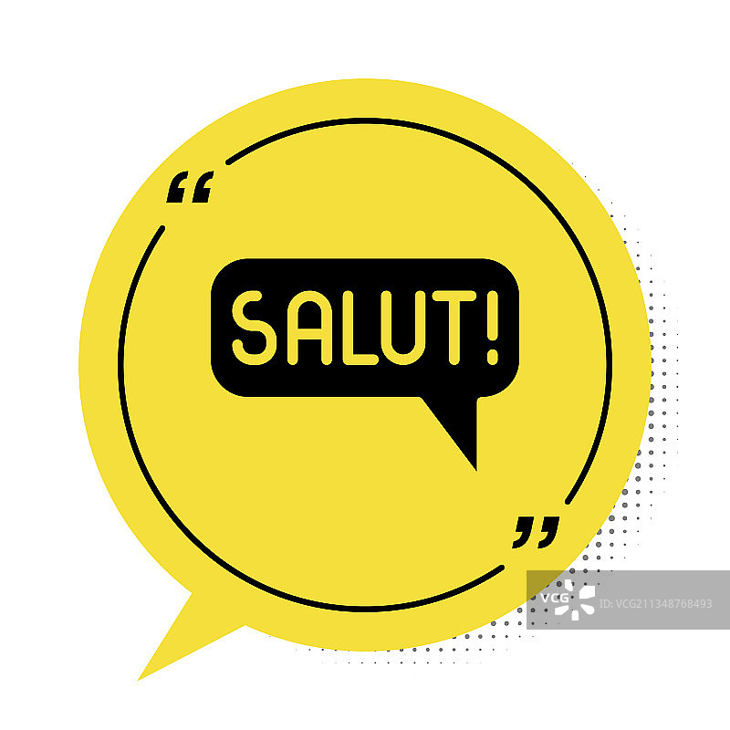 不同语言的黑色礼炮图标图片素材