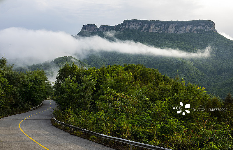本溪桓仁五女山全景图片素材