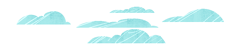 天空蓝色的云插画元素图片素材