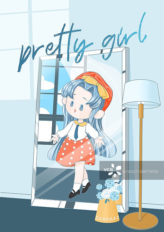 pretty girl图片素材