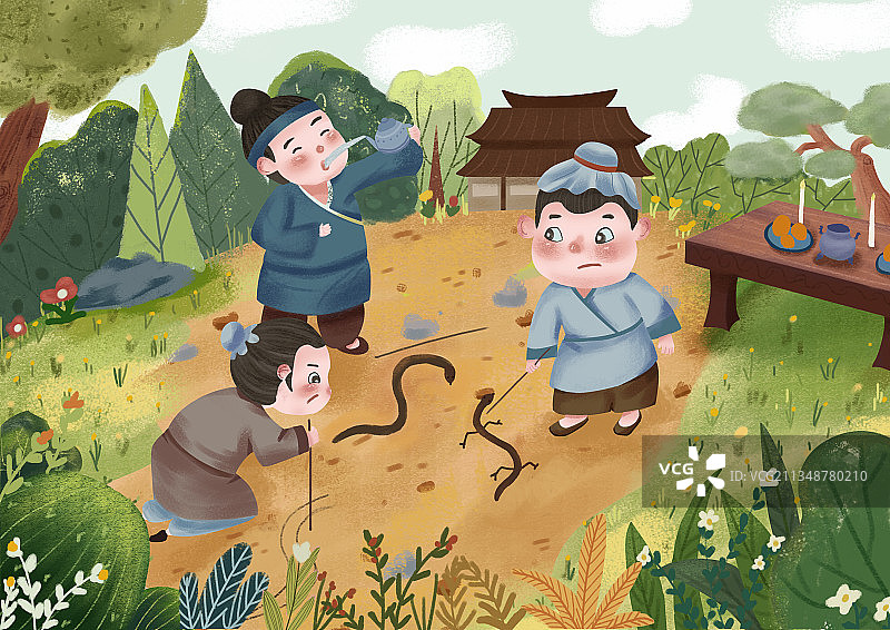 《画蛇添足》图片素材