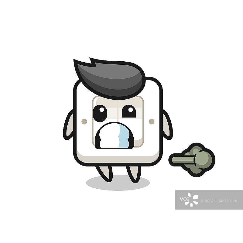 卡通人物放屁图片素材