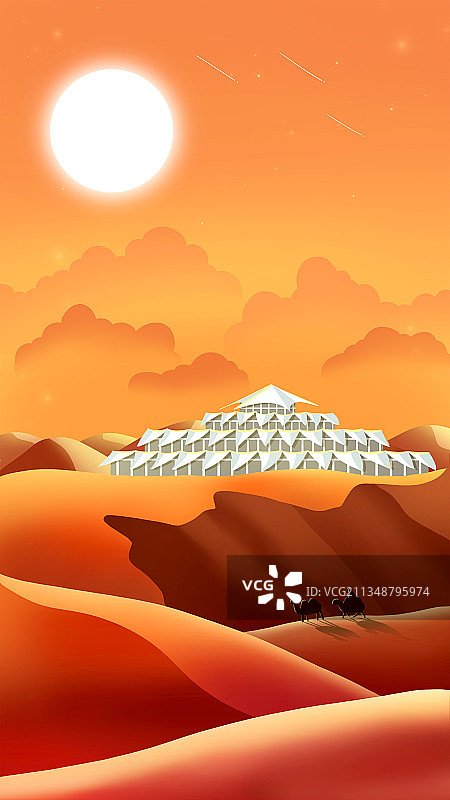 国家5A级旅游风景区：响沙湾（内蒙古-鄂尔多斯）图片素材