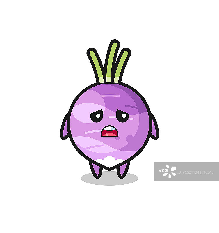 萝卜卡通的失望表情图片素材