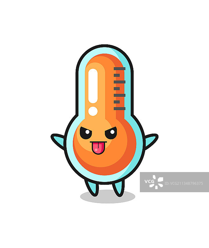 调皮的温度计角色图片素材