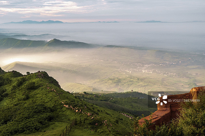 万安山风光图片素材