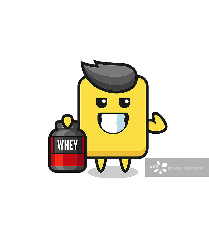 举着某物的健壮黄牌人物图片素材