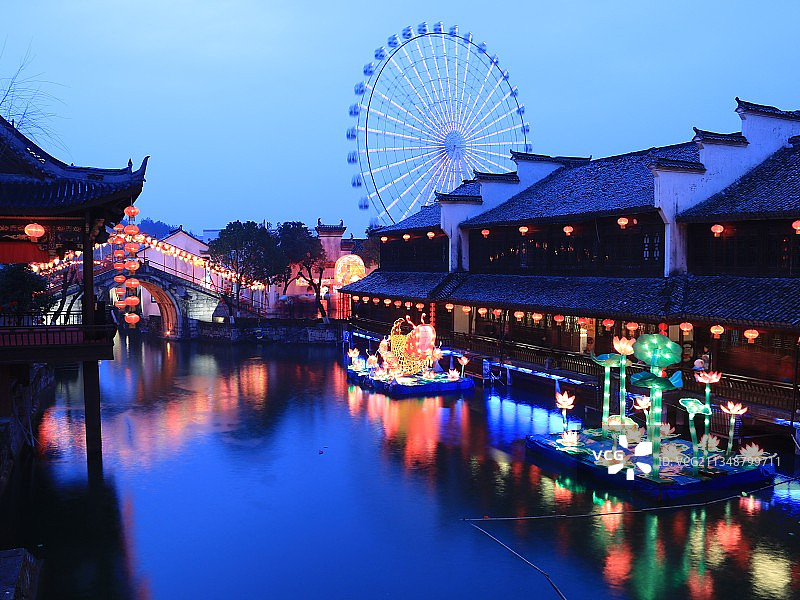 金华横店江南水乡图片素材