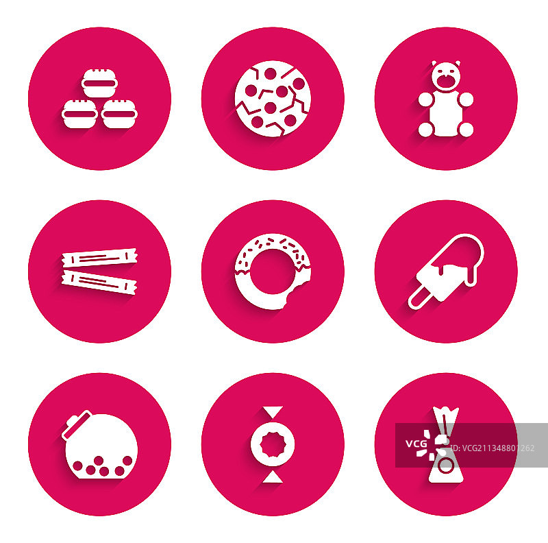 甜甜圈糖果冰淇淋玻璃罐合集图片素材