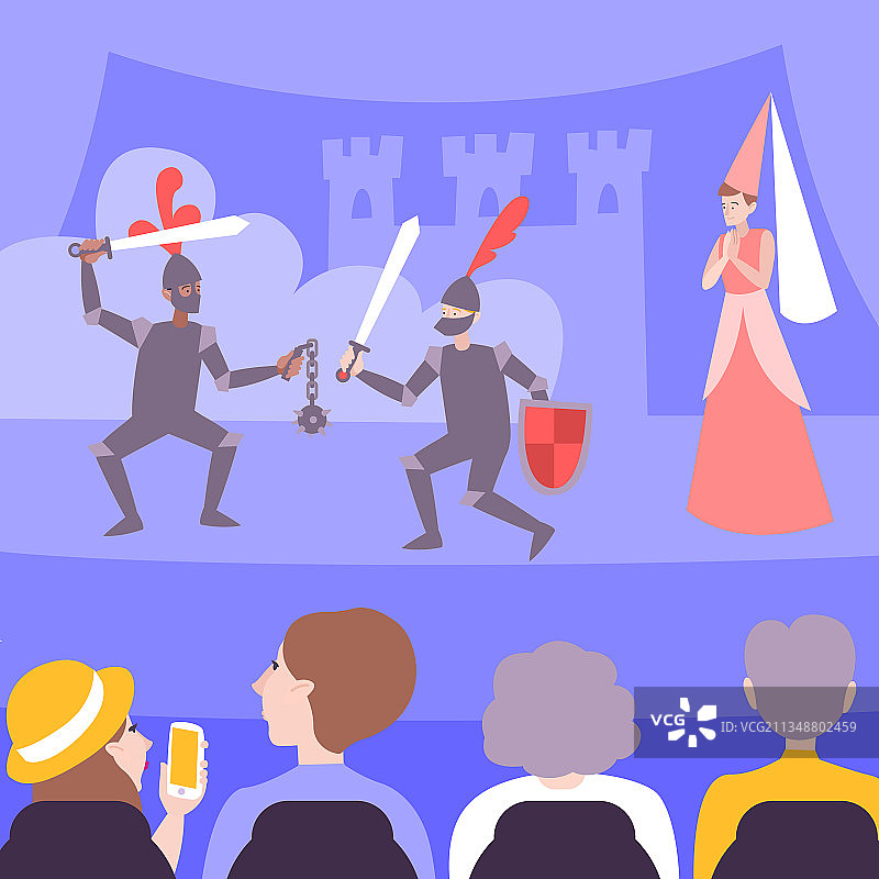 扁平风格剧院图片素材