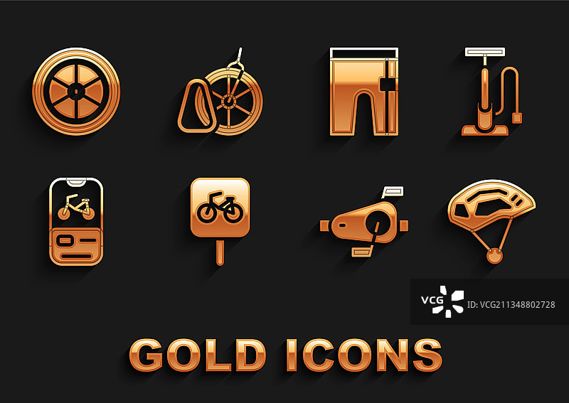 自行车停车位、气泵、头盔、脚踏板图片素材