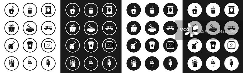 薯片米饭碗套装图片素材