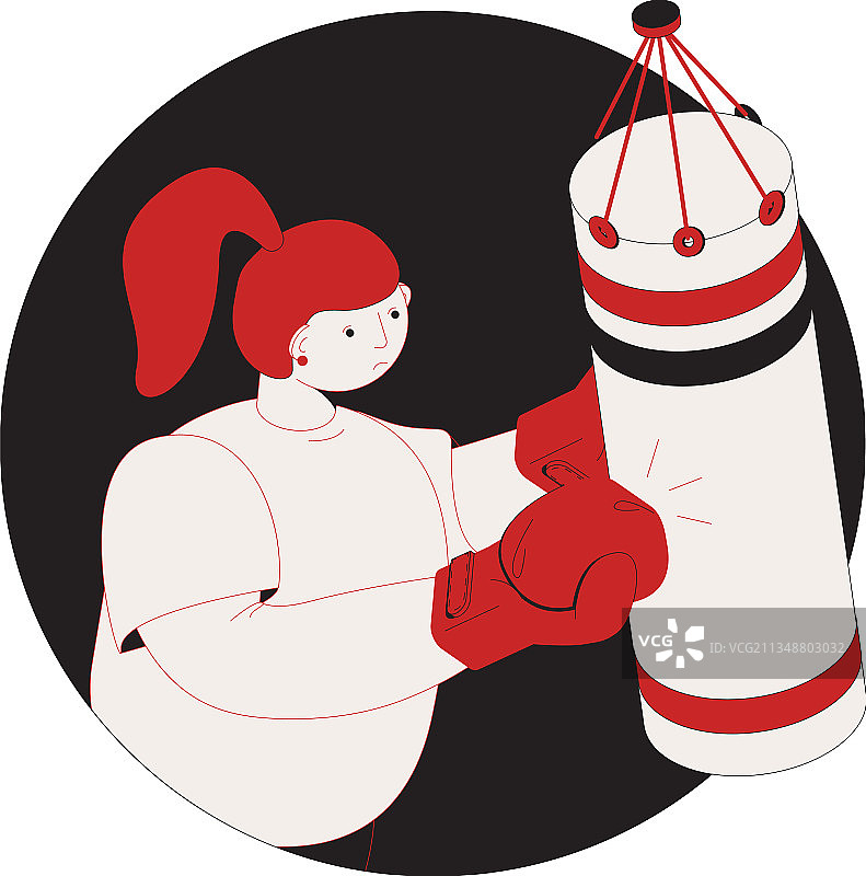 2.5D拳击组合图片素材