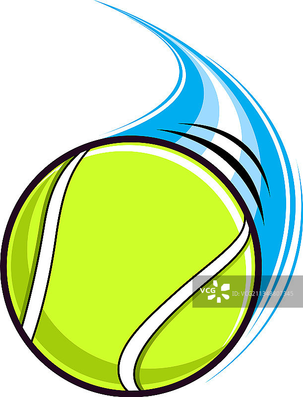 快速飞行的网球图片素材