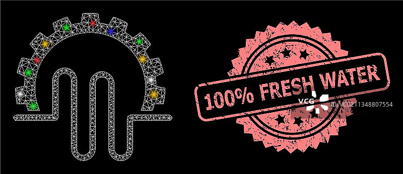 橡胶100%淡水邮戳和网管图片素材
