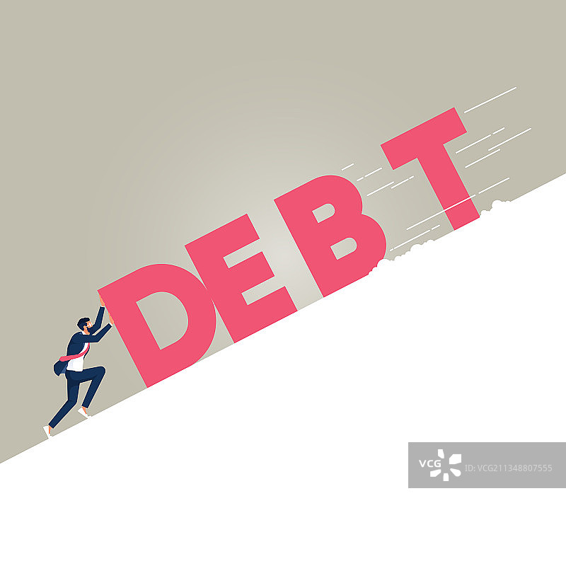 商业金融与债务概念图片素材