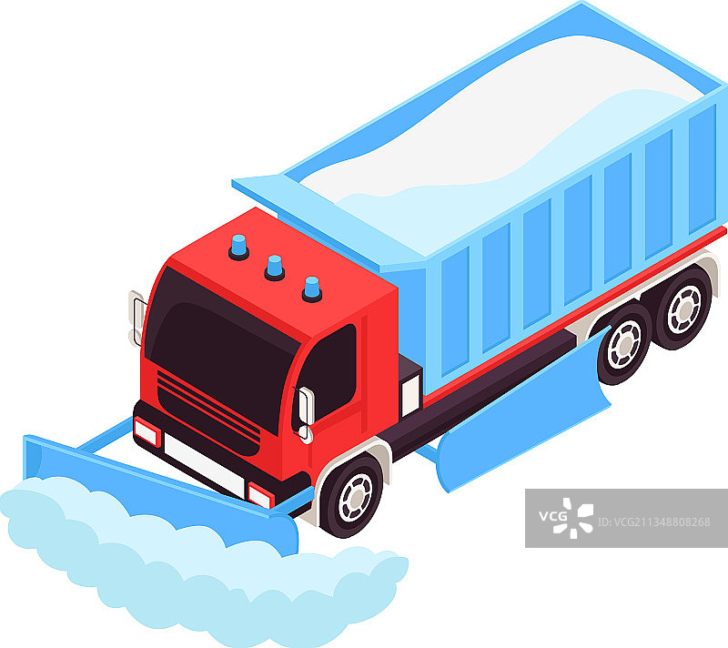 2.5D铲雪车图标图片素材