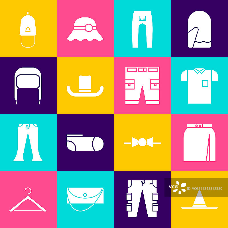 园丁帽子POLO衫套装图片素材