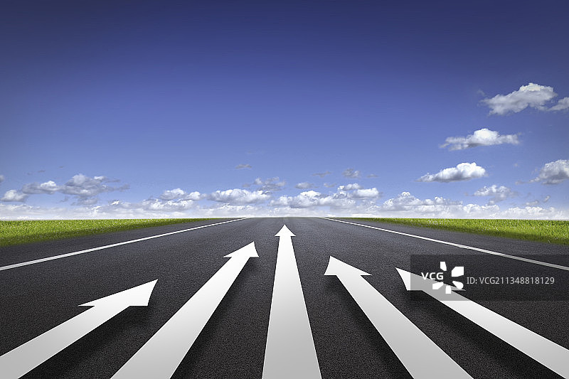 通向未来的道路图片素材