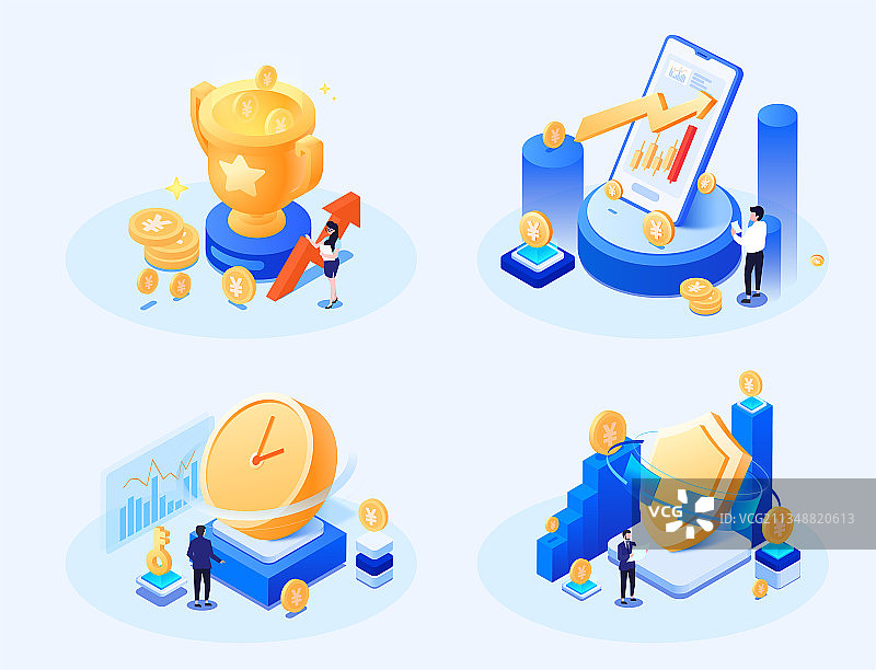 金融插图图片素材