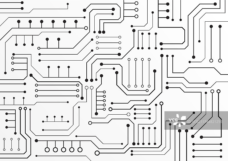 具有高技术数字电路技术背景图片素材