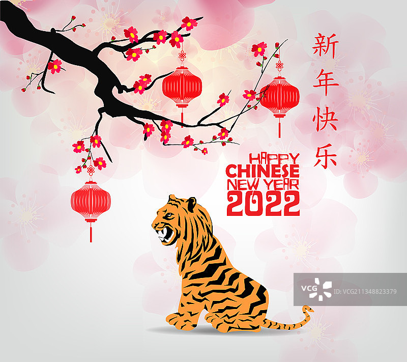 2022年春节，虎年红又红图片素材