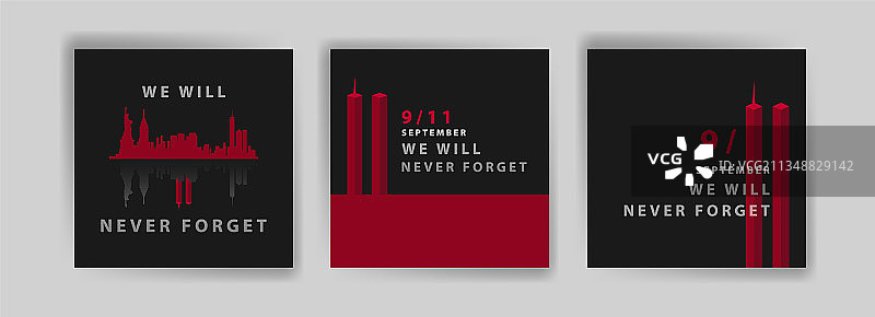 纪念社交媒体帖子模板图片素材