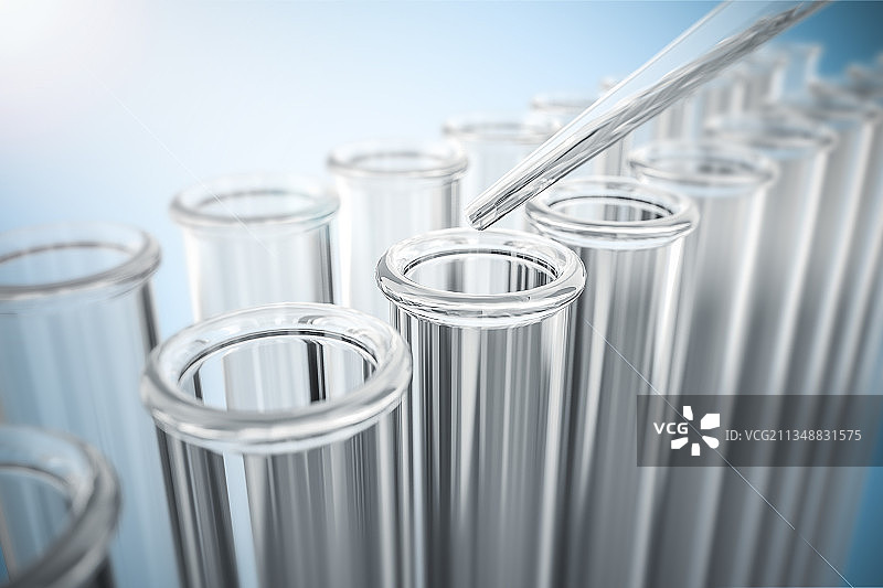 用于生物化学研究的试管图片素材