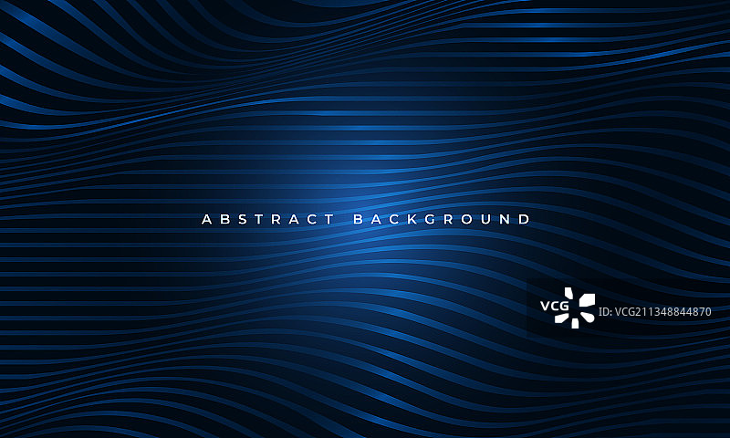 蓝色波浪抽象背景图片素材