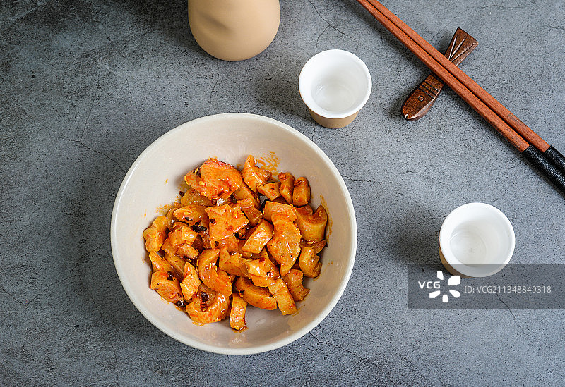 香辣萝卜丁图片素材