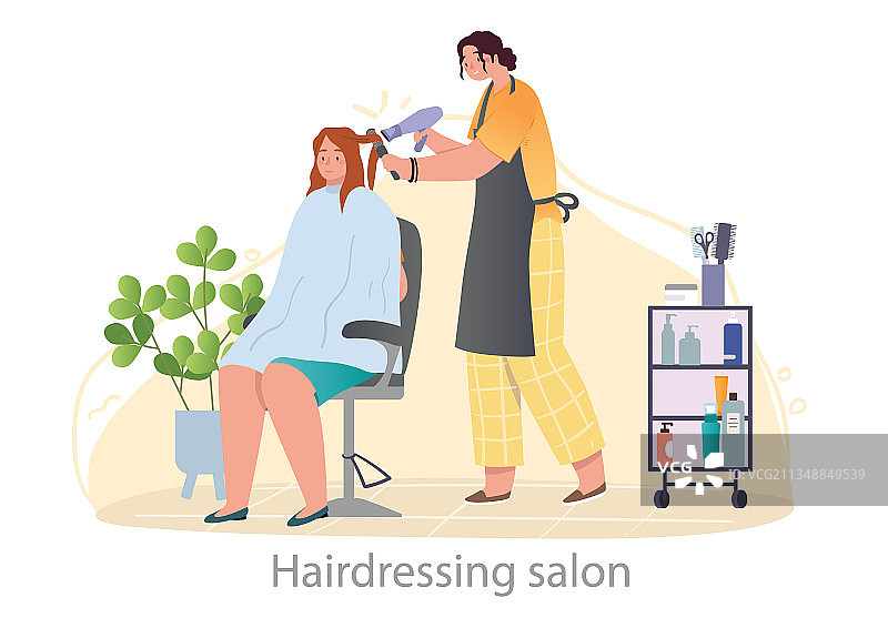 女性美容院概念图片素材