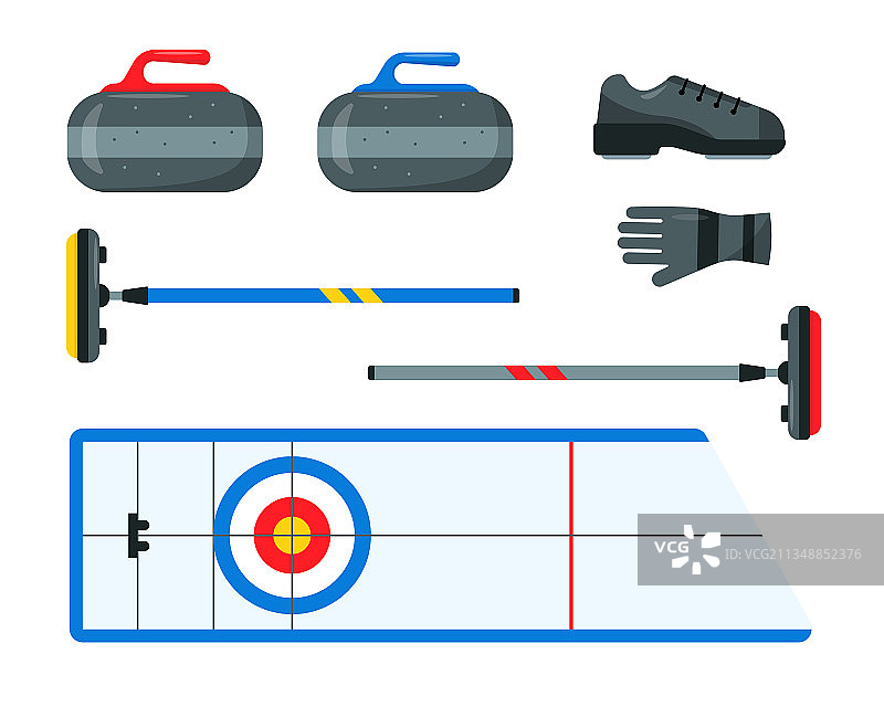 冰壶运动器材套装图片素材