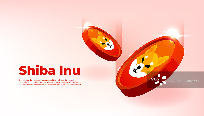 柴犬币banner加密货币图片素材