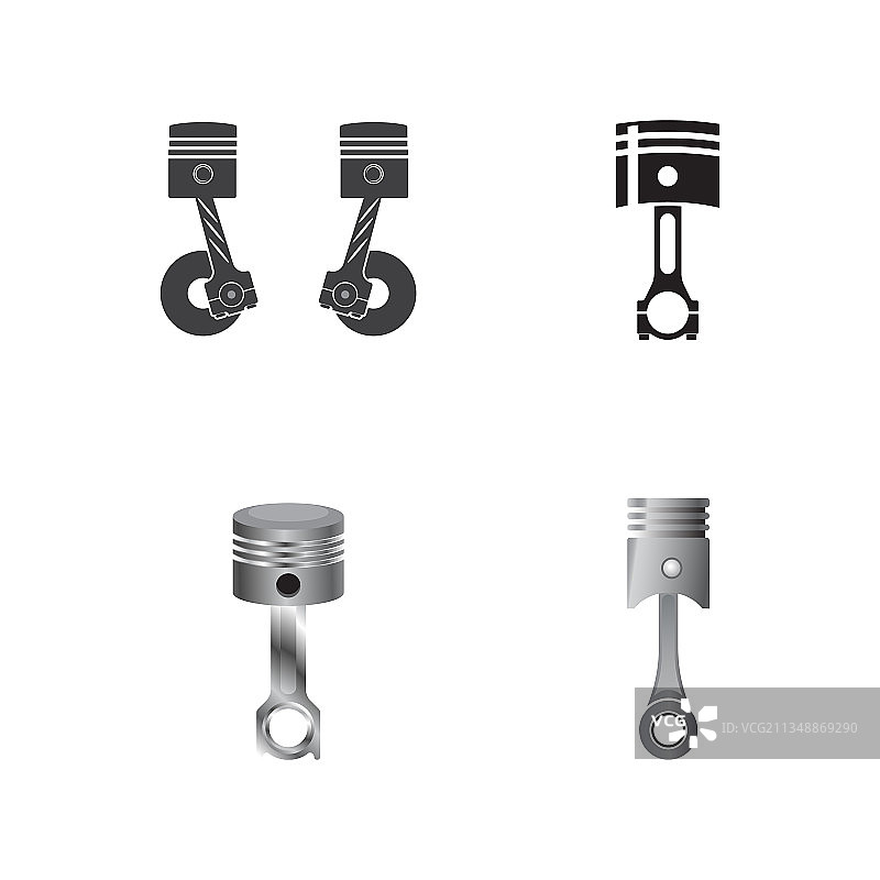 活塞图标设计模板图片素材