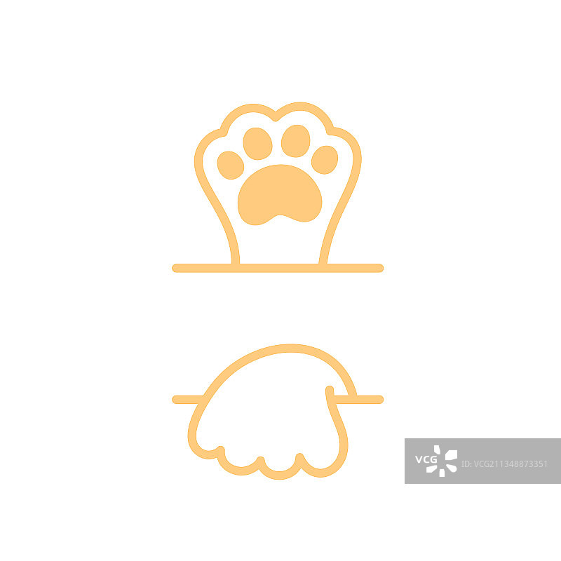 爪子标志设计图片素材