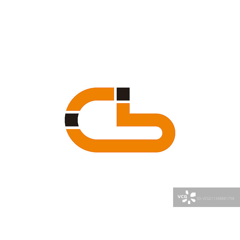 字母CB几何无限线条简约标志图片素材